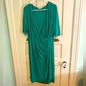 Boden wrap dress green 16R